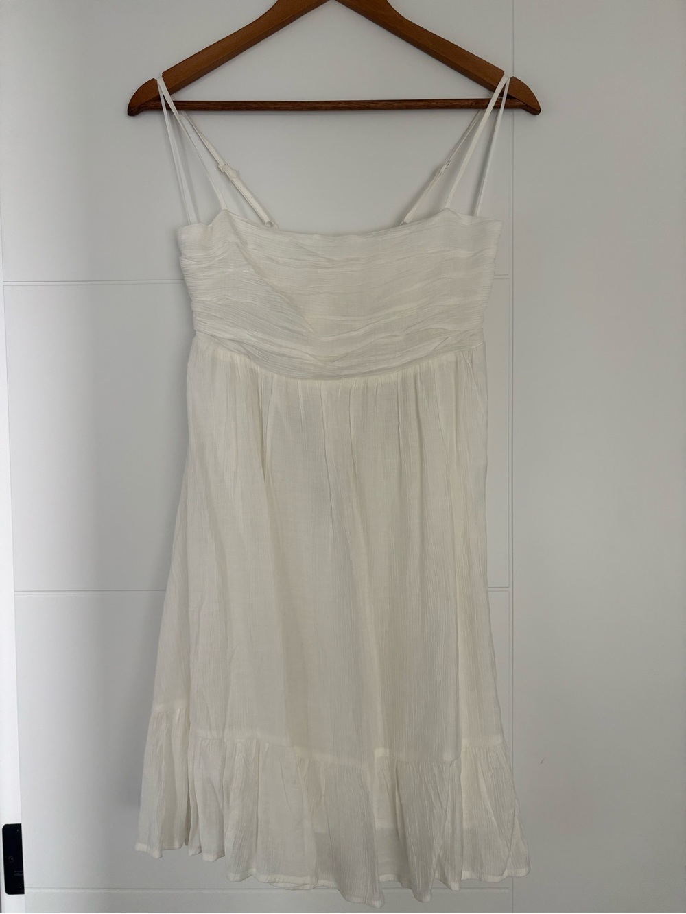 White Spaghetti-Strap Summer Dress